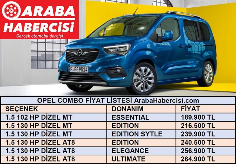 Opel fiyat listesi