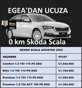 0 km araba fiyatları Ağustos 2023