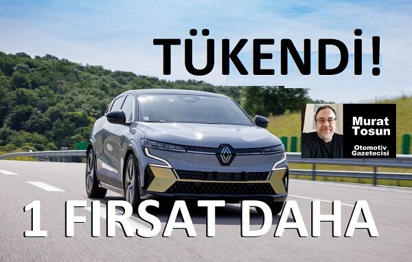 Renault Megane Elektrikli fiyat listesi.