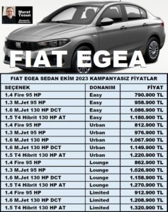 Fiat Egea Sedan Kampanya 2023