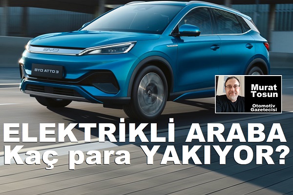 Elektrikli otomobiller ne kadar yakıyor