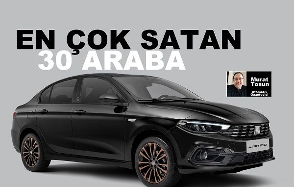 En çok satan arabalar Kasım 2023.