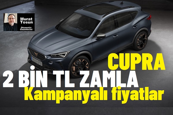 Cupra Fiyat Listesi Ocak 2024