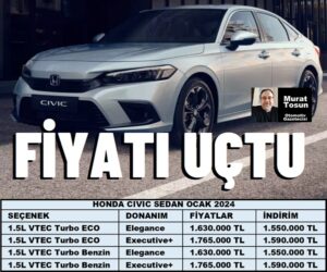 Honda Civic Fiyat Listesi Ocak 2024