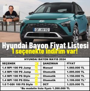 Hyundai Bayon Kampanya Mayıs 2024