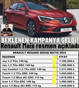 Renault Megane Kampanya Mayıs 2024