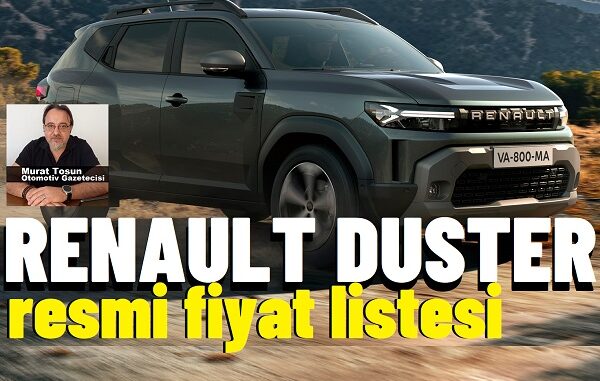 Renault Duster Fiyat Listesi.