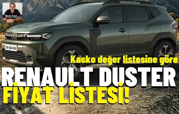 Renault Duster Fiyat Listesi.