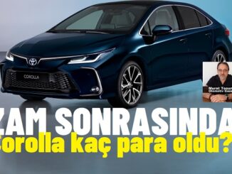 Toyota Fiyat Ağustos 2024.