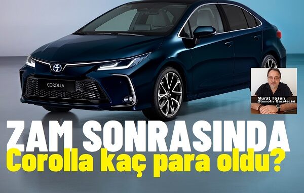 Toyota Fiyat Ağustos 2024.