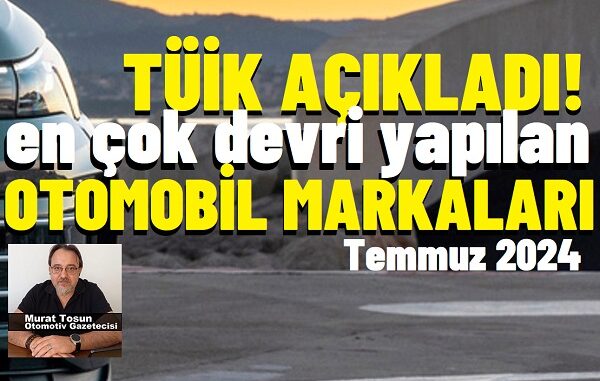 Tüik otomobil satış rakamları.