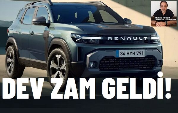 Renault Duster zam geldi.