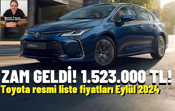 Toyota Corolla Fiyatlar Eylül