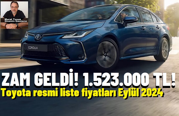 Toyota Corolla Fiyatlar Eylül