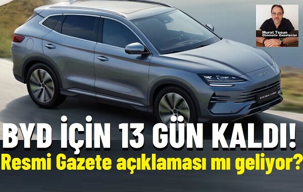 BYD Fabrika Resmi Gazete.