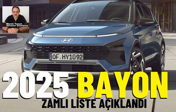 Hyundai Bayon Ocak 2025.