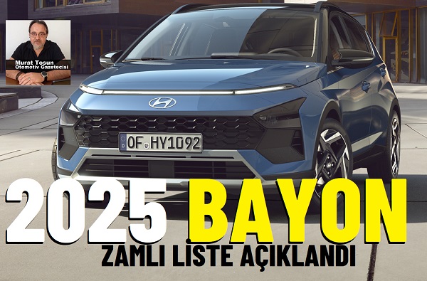 Hyundai Bayon Ocak 2025.