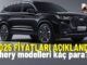 Chery Fiyatlar Şubat 2025.