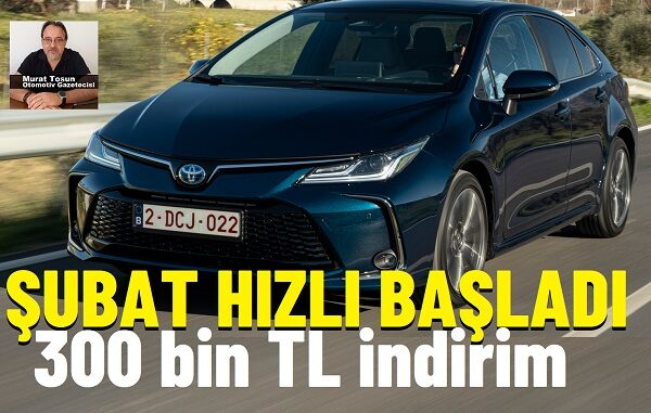 Toyota Corolla Şubat 2025 Fiyatlar.