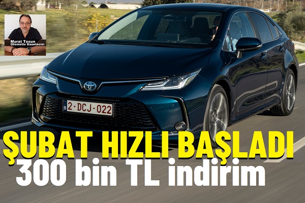 Toyota Corolla Şubat 2025 Fiyatlar.